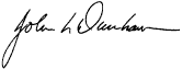 John L. Dundam Signature